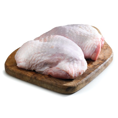 Fresh Turkey Thighs Cut