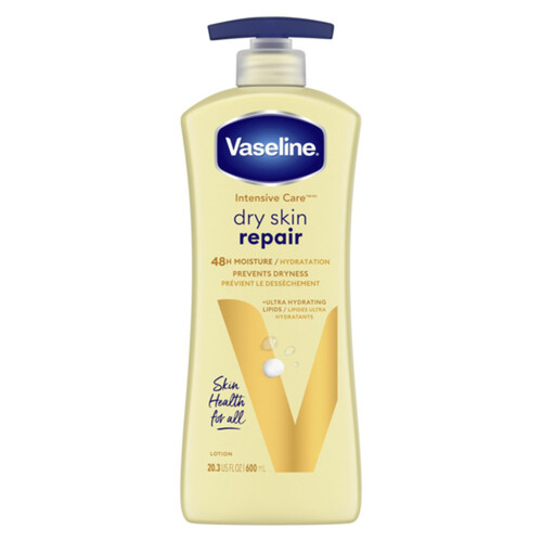 Vaseline Intensive Care Body Lotion Dry Skin Repair With 48H Moisture 600 ml