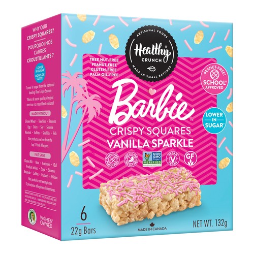 Healthy Crunch Crispy Squares Barbie Vanilla Sparkle 132 g