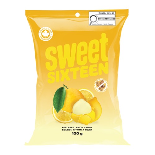 Sweet Sixteen Candy Peelable Lemon 100 g