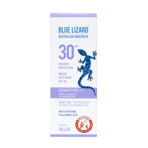 blue lizard sunscreen face vs sensitive