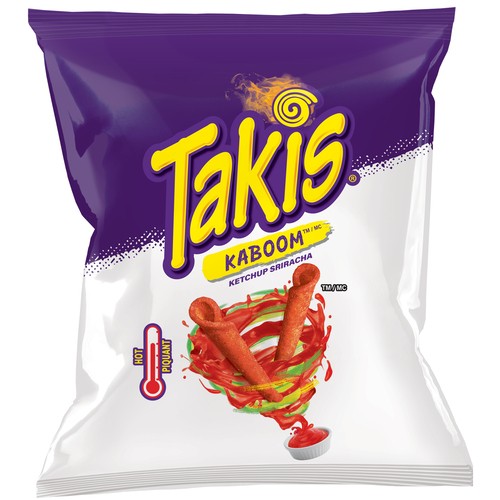 Takis Rolled Tortilla Chips Kaboom Ketchup Sriracha 80 g