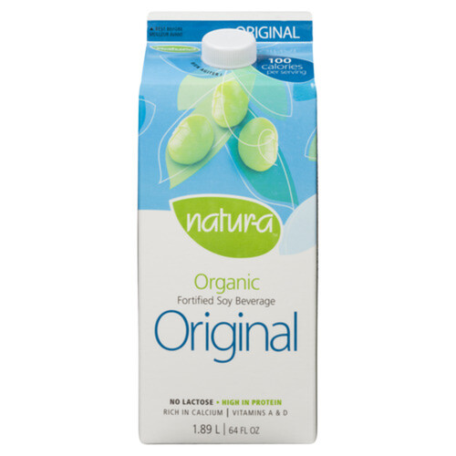 Natur-A Organic Fortified Soy Beverage Original 1.89 L