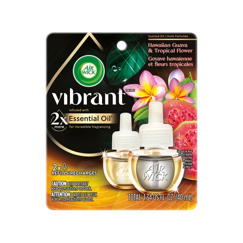 Air Wick Vibrant Essential Oil Refills Hawaiian Guava & Tropical Flower 2 x 20 ml