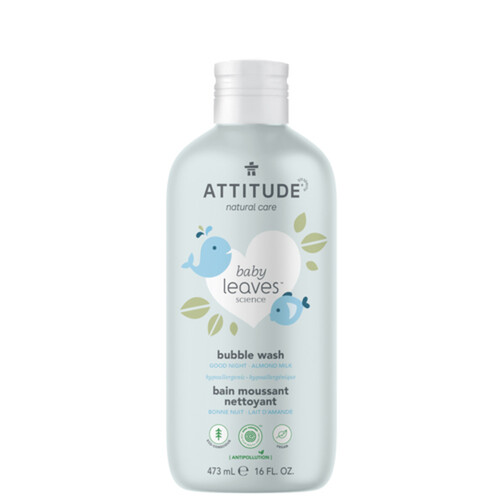 Attitude Baby Leaves Natural Bubble Wash Almond Milk 473 ml 