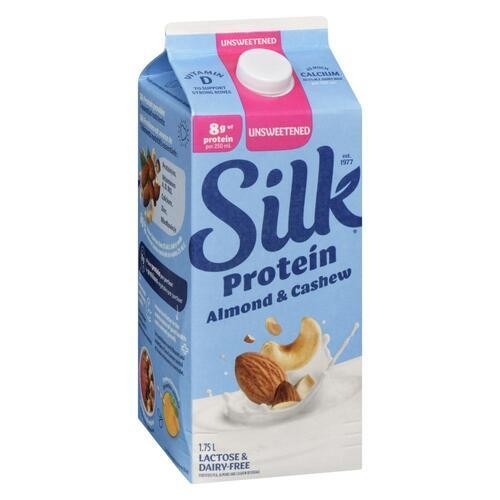 Silk Protein Dairy-Free Almond & Cashew Beverage Unsweetened 1.75 L