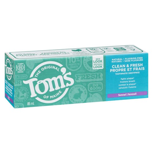 Tom's Of Maine Whitening Toothpaste Clean & Fresh Fennel 85 ml