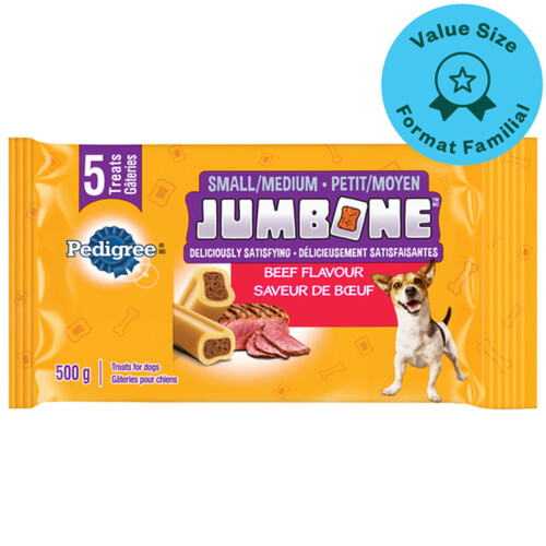 Pedigree Jumbone Small & Medium Adult Dog Treats Beef Flavour 500 g