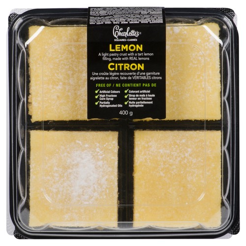 Charlotte's Squares Lemon 400 g
