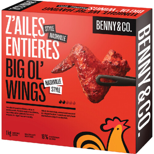 Benny&Co. Frozen Whole Chicken Wings Nashville Style 1 kg