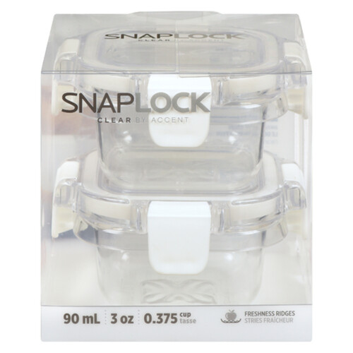 Snaplock Clear Container Square 90 ml