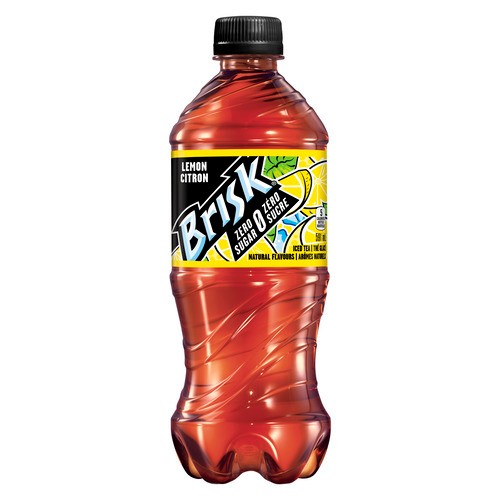Lipton Brisk Iced Tea No Sugar Lemon 591 ml (bottle)