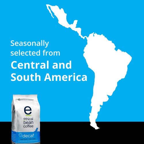 Ethical Bean Coffee Decaf Whole Arabica 340 g