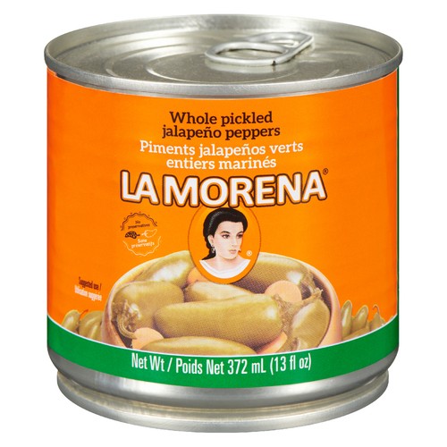 La Morena Whole Pickled Jalapeno Peppers 372 ml