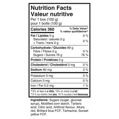 Maynards Sour Patch Kids Christmas Candy Coal Black Raspberry 100 g