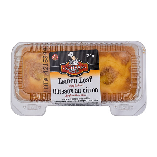 Schaaf Foods Lemon Loaf Cake 390 g (frozen)
