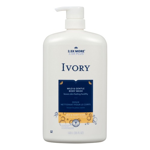 Ivory Pump Body Wash Milk & Honey 1035 ml