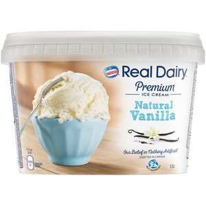 Real Dairy Ice Cream Natural Vanilla 1.5 L