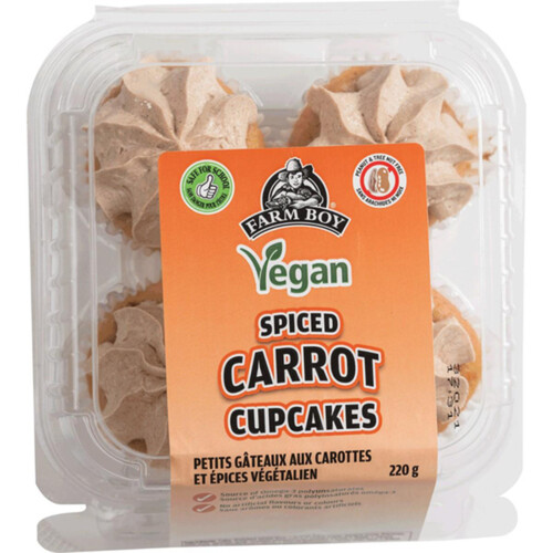 Farm Boy Vegan Cupcakes Spiced Carrot 220 g (frozen)