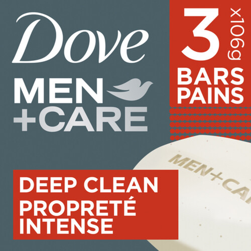 Dove Men+Care Body And Face Bar Deep Clean Soap For Healthy Skin 106 g 