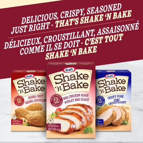 Kraft Shake 'N Bake Coating Mix Bbq Chicken Glaze 184 g