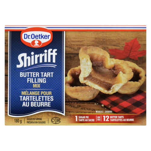 Dr. Oetker Shirriff Filling Mix Butter Tart 180 g