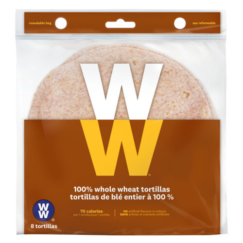 Weight Watchers Tortillas 100% Whole Wheat 8-inch 248 g