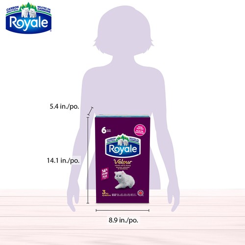 Royale Velour Facial Tissue 3 Ply 6 Boxes x 82 Sheets