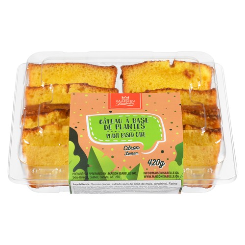 Maison Isabelle Sliced Plant Based Cake Lemon 420 g (frozen)