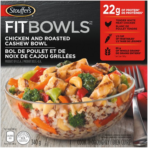 Stouffer's Frozen Chicken And Roasted Cashew Fit Bowl 340 g