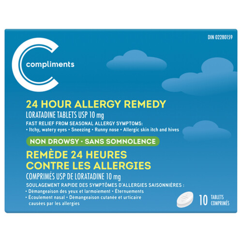 Compliments 24 Hour Allergy Remedy 10 EA