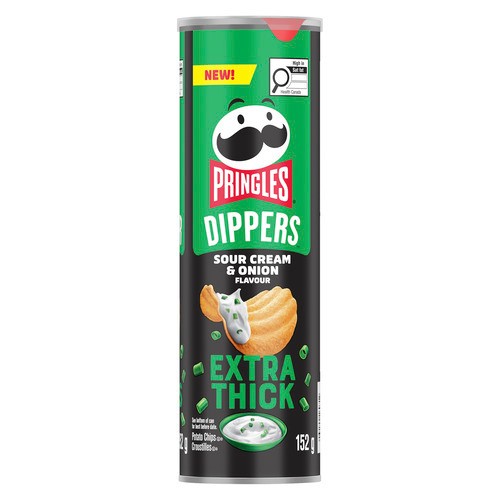Pringles Dippers Potato Chips Sour Cream & Onion Flavour Extra Thick 152 g