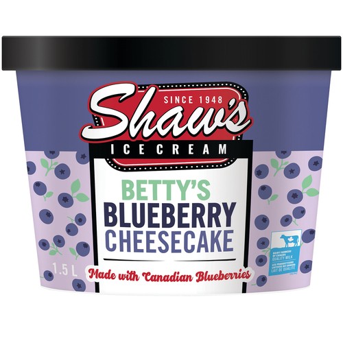 Shaw's Ice Cream Betty's Blueberry Cheesecake 1.5 L