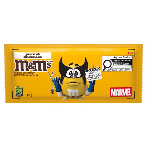 M&M'S Milk Chocolate Candies Peanut Bag 49 g