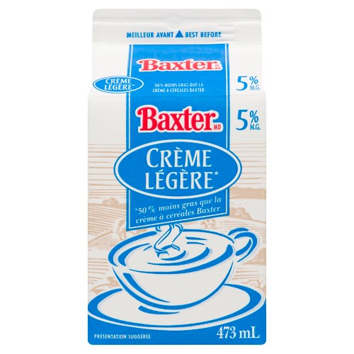 Baxter 5% Light Cream 473 ml