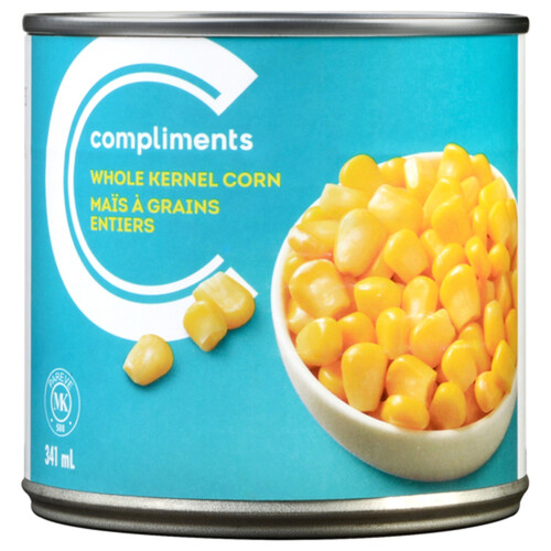 Compliments Canned Whole Kernel Corn 341 ml