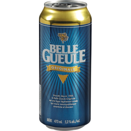 Belle Gueule Original Beer 5.2% Alcohol 473 ml (can)