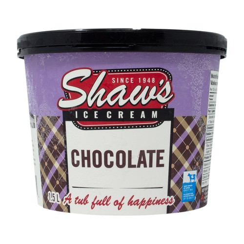 Shaw's Chocolate Ice Cream 1.5 L