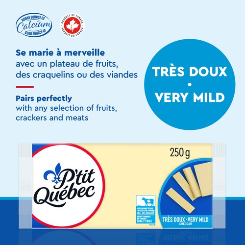 P'tit Quebec Cheese Cheddar Very Mild 250 g
