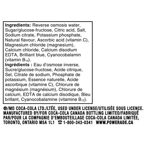 Powerade Sports Drink Mixed Berry 6 x 591 ml (bottles)