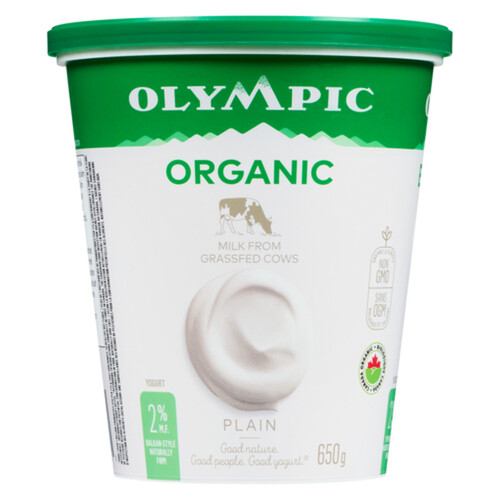 Olympic Organic 2% Yogurt Plain 650 g