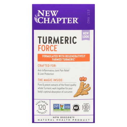 New Chapter Turmeric Force Vegetarian Capsules 120 Count
