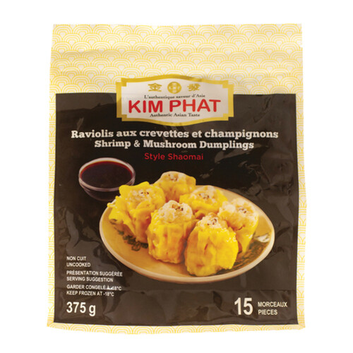 Kim Phat Frozen Dumplings Shrimp & Mushroom 375 g