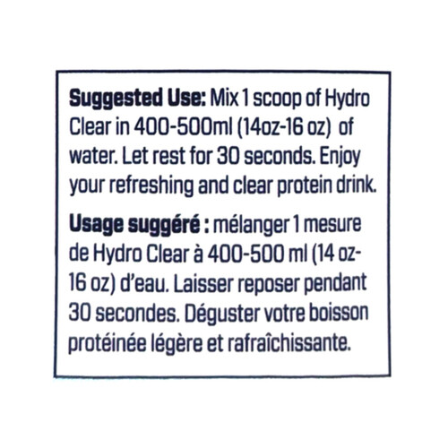 Prairie Naturals Hydro Clear Hydrolyzed Whey Protein Peach Ring 500 g