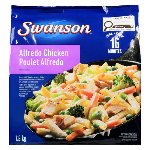 Swanson Frozen Skillet Meal Alfredo Chicken Family Size 1.19 kg