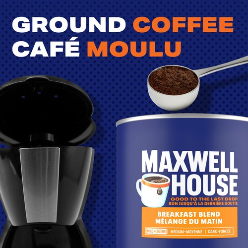 Maxwell House Ground Coffee Breakfast Blend 900 g