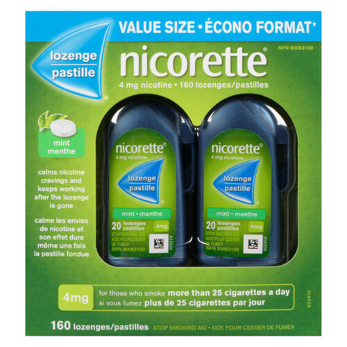 Nicorette Anti-Smoking Aids 4mg Lozenge Mint 160 EA