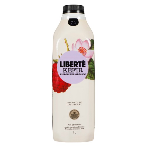 Liberté Organic 2% Kefir Raspberry 1 L