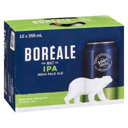 Boreale Beer 6.2% Alcohol IPA 12 x 355 ml (cans)
