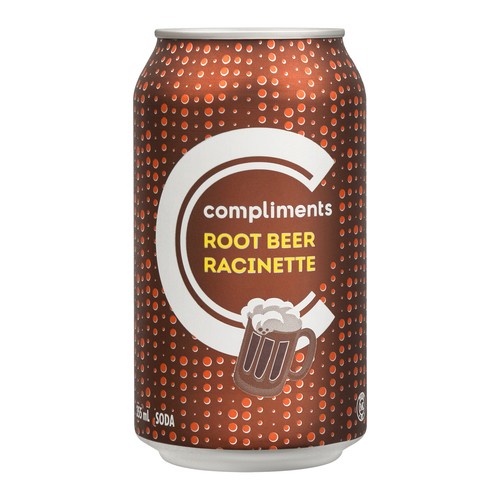Compliments Soft Drink Root Beer 355 ml